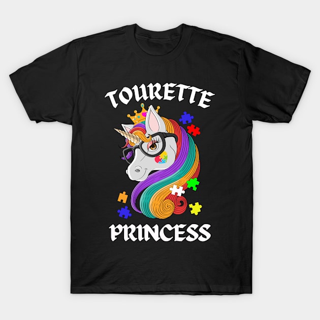 Tourette Princess Proud T-Shirt by chiinta